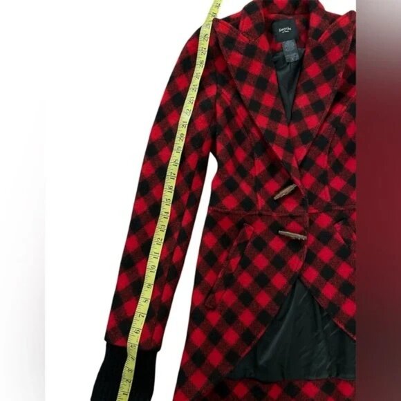 SMYTHE Red & Black Plaid Jacket - Picture 9 of 9